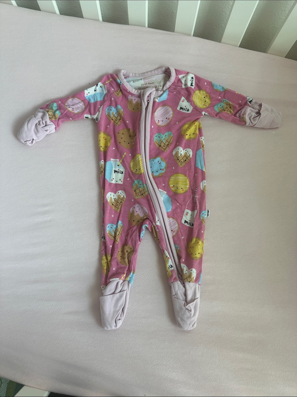 Little Sleepies Zippy- Preemie Milk and Cookies